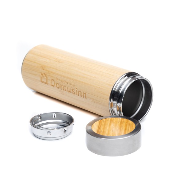 Bamboo flask-thermos