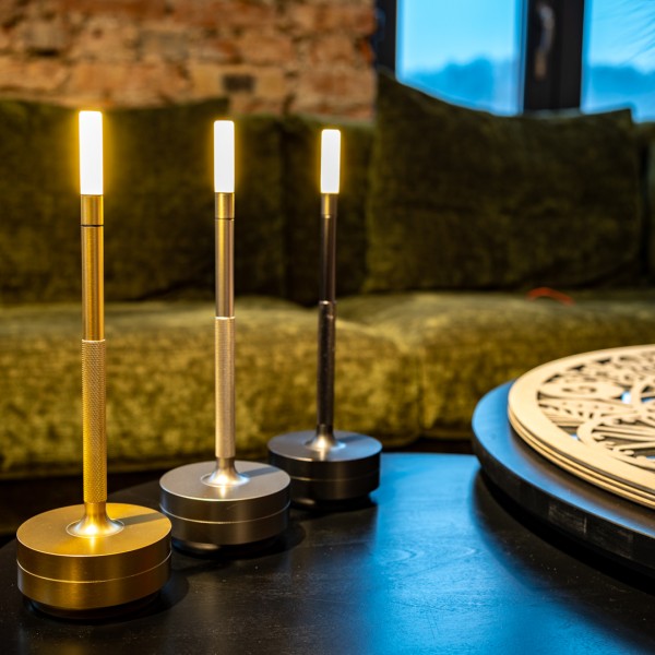 MODERN CANDLE LAMP grey colour